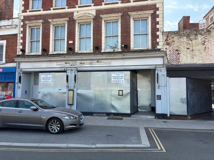 The site of the former Slug & Lettuce in East Street, Farnham, which is expected to become a Wetherspoons.