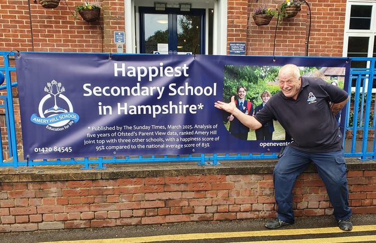 Pete Tarrant, Amery Hill School, Alton, September 2025.