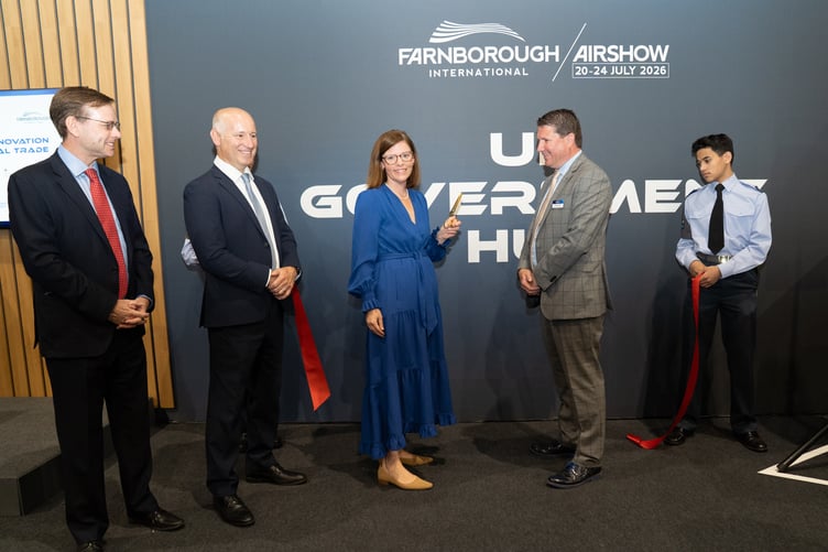 Farnborough and Aldershot MP Alex Baker open The Farnborough International Airshow