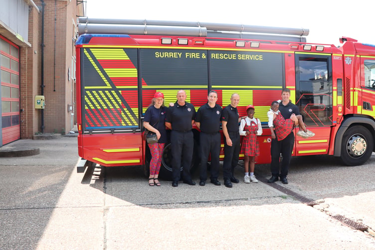 Farnham firefighters Bronwen Jones