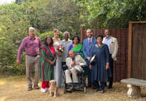 Here comes the bride... to father's Farnham nursing home