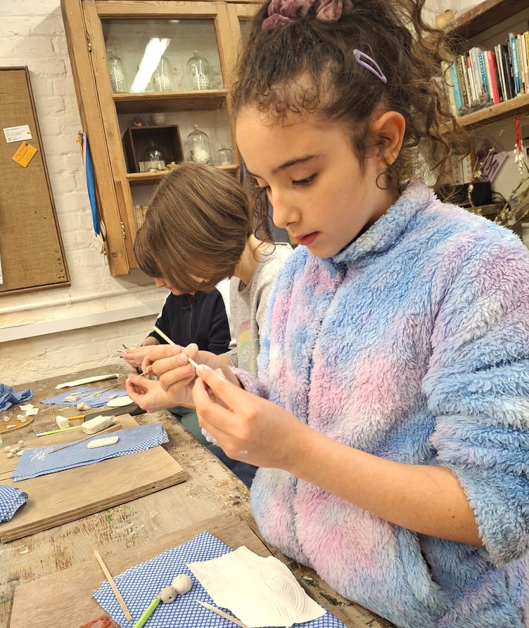 Children's craft workshop, Farnham Maltings, July 2026.