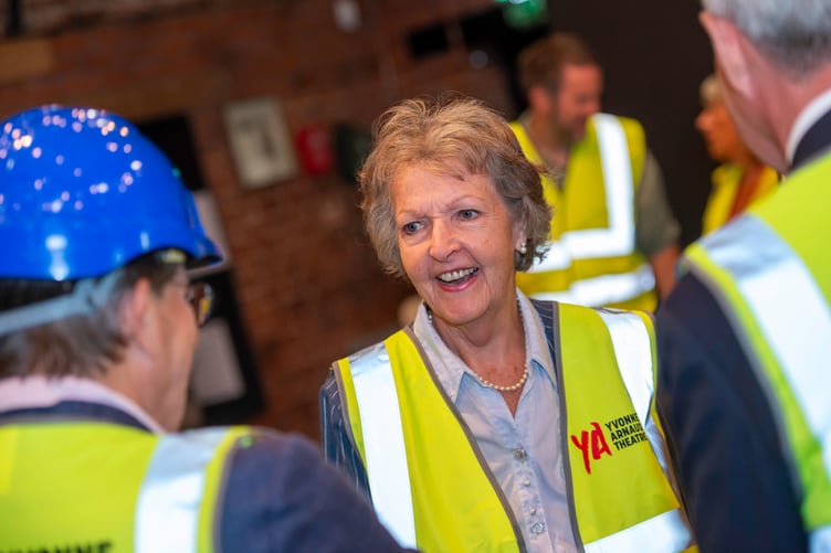 Dame Penelope Keith at the Yvonne Arnaud Theatre, where she served as patron and remained a passionate supporter for many years.