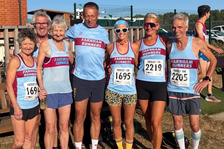 Farnham Runners ready for the final Yateley race