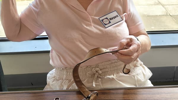 Volunteers carrying out stitching work at Petersfield Repair Café