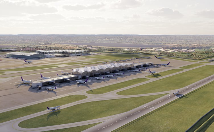 Plans for the third runway at Heathrow Airport.