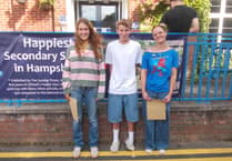 Students flying high and enjoying free lunch to celebrate GCSE results