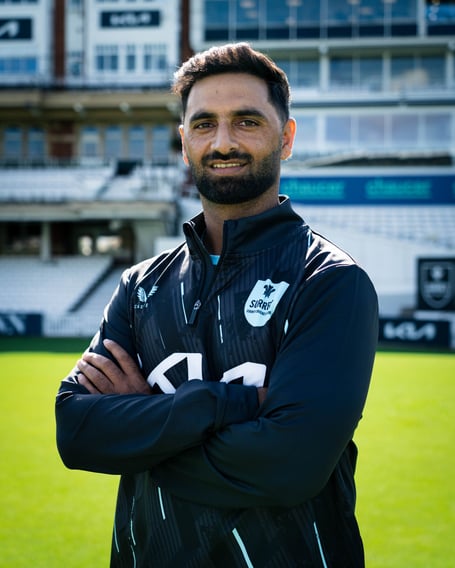 Surrey have signed Indian seamer Auqib Nabi (Photo: Surrey County Cricket Club)