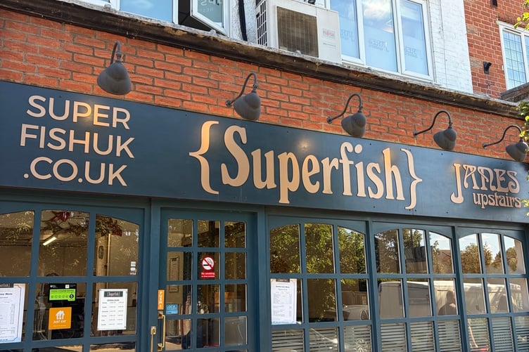 The Superfish fish and chip shop in Old Woking Road, West Byfleet.