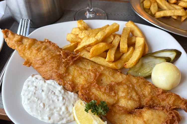 The food served at Jane's Upstairs restaurant.
