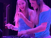 <p>Identical twin DJs Sophia and Alanna Gold of Farnham.</p>