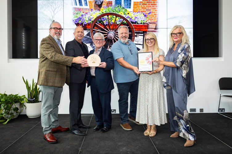 Farnham collecting awards at South & South East In Bloom Awards 2026 at RHS Wisley
