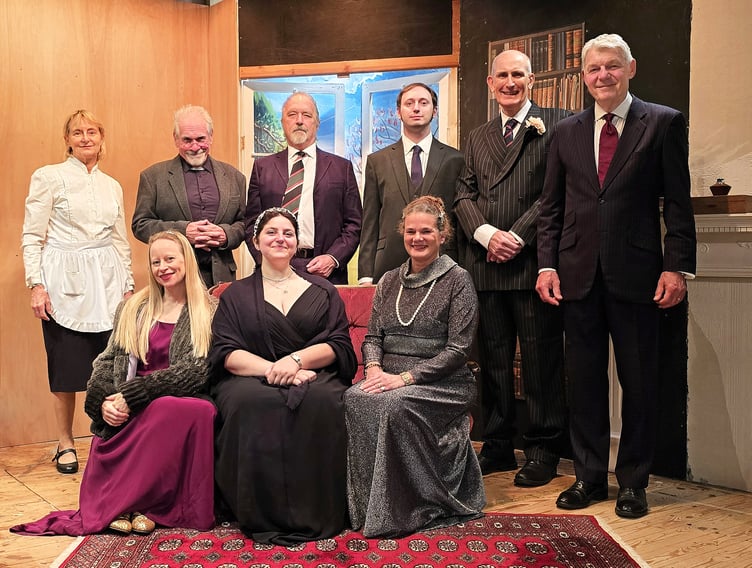 Churt Amateur Dramatic Society's 2026 cast of The White Sheep of the Family recreates the picture which appeared in the Herald in 1980.