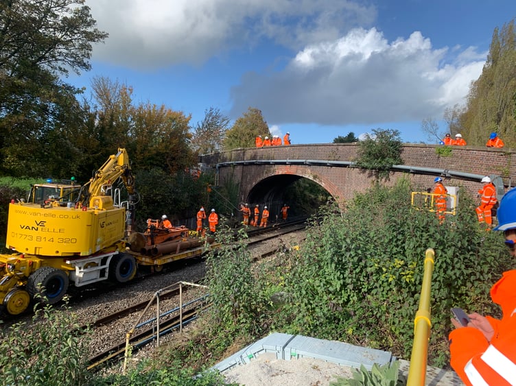 PP Rail Cable Work Buriton Network Rail