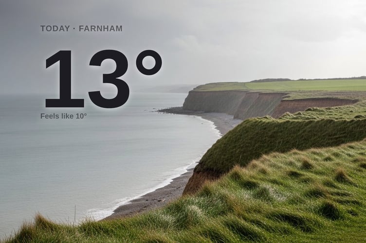 Farnham weather: cloudy Sunday with rain expected and a high of 13°C