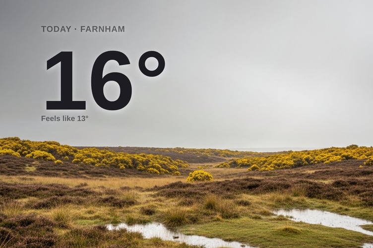 Farnham weather: cloudy Monday with rain expected and a high of 16°C