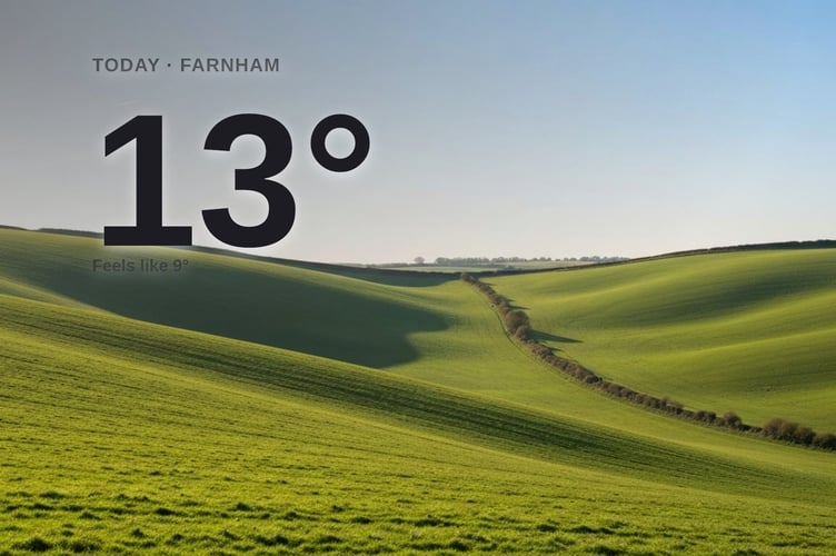 Farnham weather: sunny Sunday with little chance of rain and a high of 13°C