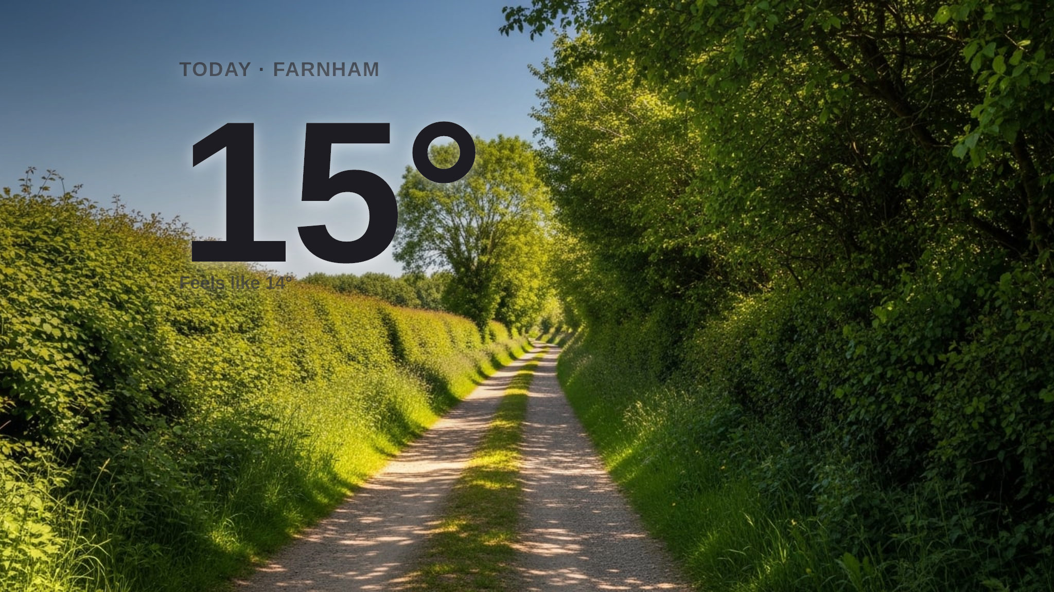 Sunshine for Farnham today - here's what to expect