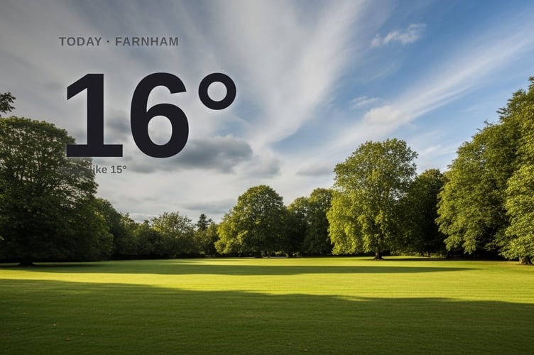 Farnham weather: partly cloudy Thursday with little chance of rain and a high of 16°C