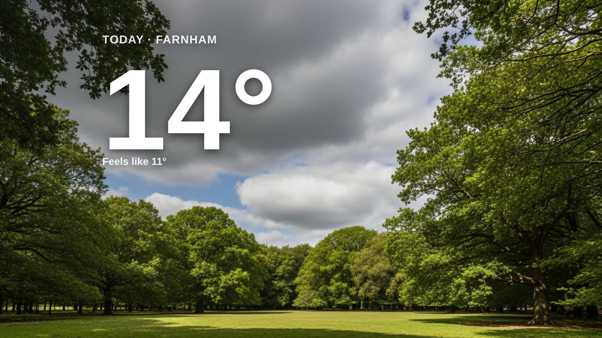 Partly cloudy skies for Farnham today - here's your Monday forecast